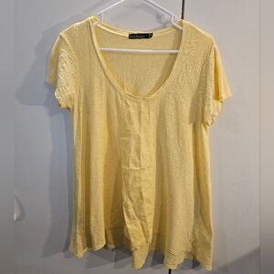 Cut Loose Light Yellow Short Sleeve Tee